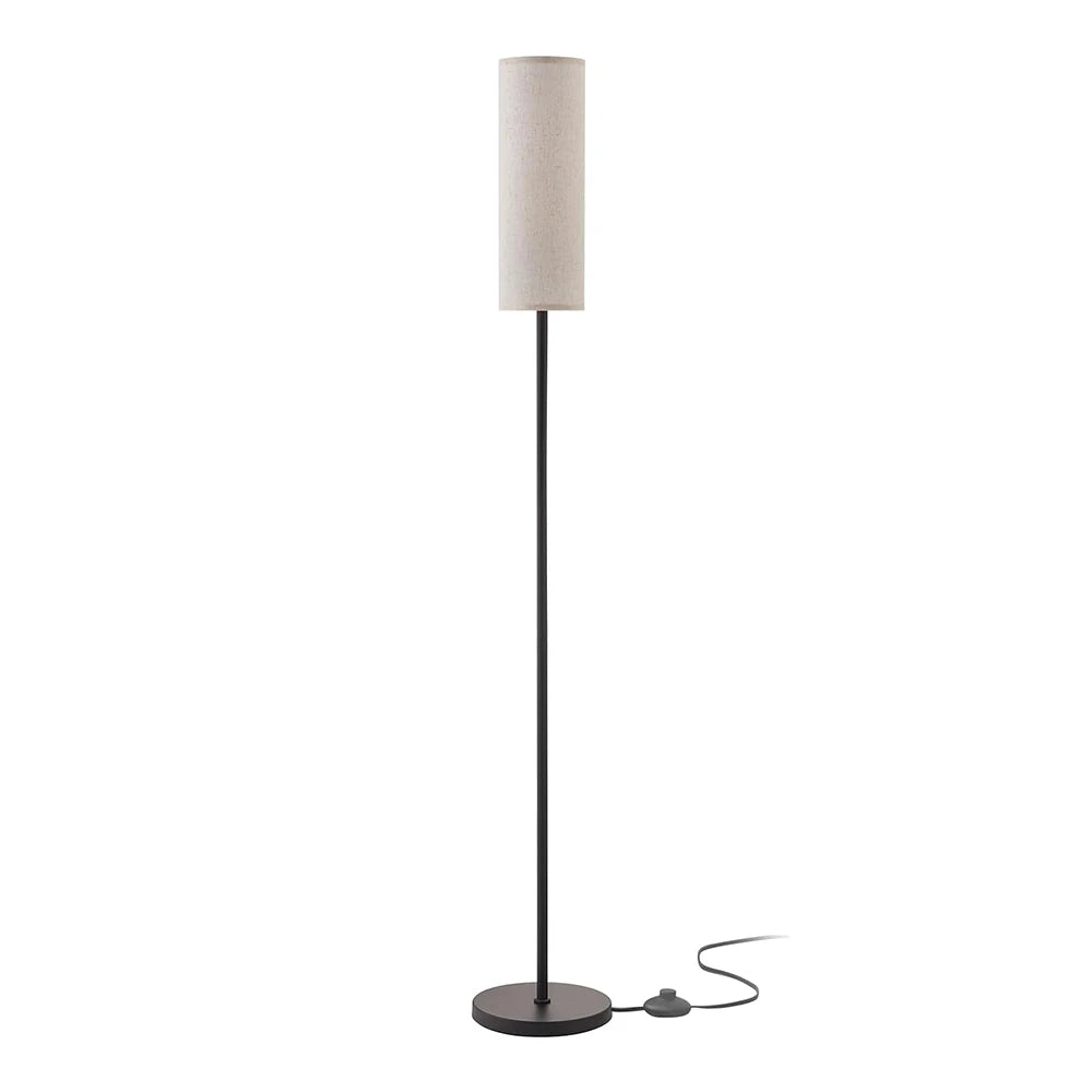 Zenthra Luxe Vloerlamp Zwart met Voetenschakelaar en Traploze Dimming voor Woonkamer en Slaapkamer