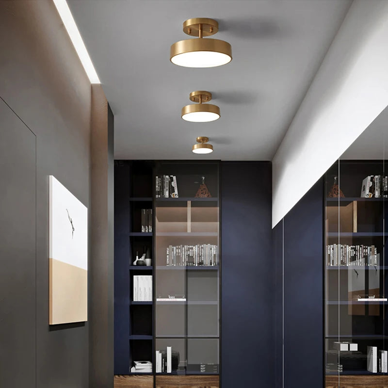 Zenthra Moderne LED Plafondlamp - Stijlvolle Verlichting in Zwart en Goud