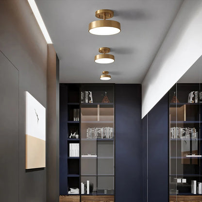 Zenthra Moderne LED Plafondlamp - Stijlvolle Verlichting in Zwart en Goud