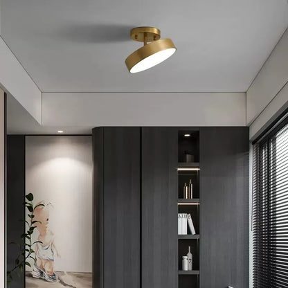 Zenthra Moderne LED Plafondlamp - Stijlvolle Verlichting in Zwart en Goud