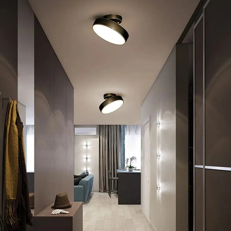 Zenthra Moderne LED Plafondlamp - Stijlvolle Verlichting in Zwart en Goud