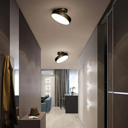 Zenthra Moderne LED Plafondlamp - Stijlvolle Verlichting in Zwart en Goud