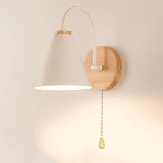 Zenthra Moderne Minimalistische Zonne Energie Wandlamp Zwart en Wit - Scandinavische Wandlampen Binnen voor Slaapkamer 0