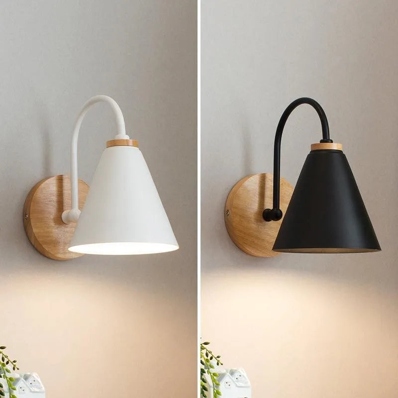 Zenthra Moderne Minimalistische Zonne Energie Wandlamp Zwart en Wit - Scandinavische Wandlampen Binnen voor Slaapkamer 3