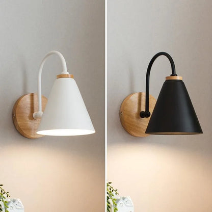 Zenthra Moderne Minimalistische Zonne Energie Wandlamp Zwart en Wit - Scandinavische Wandlampen Binnen voor Slaapkamer 3