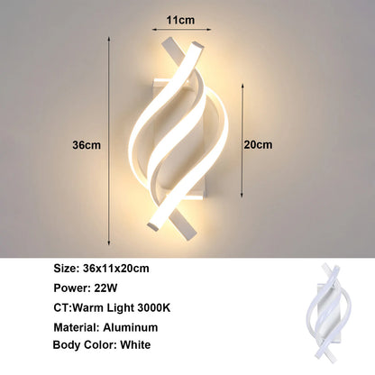 Zenthra Moderne Wandlamp - Creëer een Sfeervolle Ambiance met 22W LED