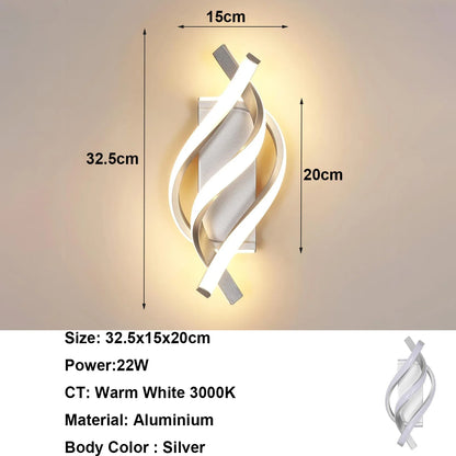 Zenthra Moderne Wandlamp - Creëer een Sfeervolle Ambiance met 22W LED