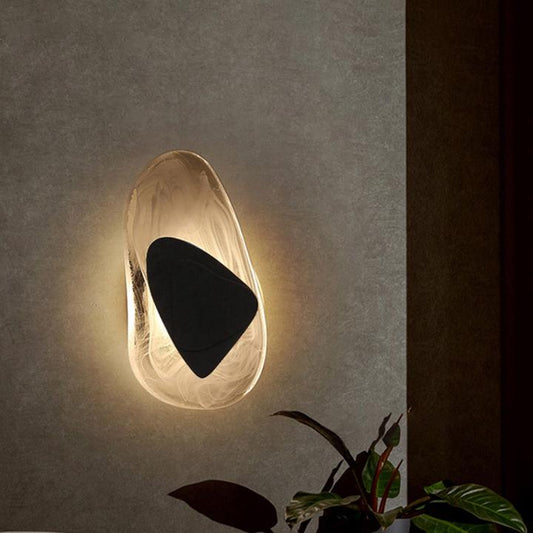 Zenthra Moderne Wandlamp met Kristallen - Luxe Scandinavisch Design voor Binnen met Zonne Energie