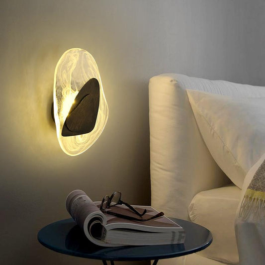 Zenthra Moderne Wandlamp met Kristallen - Luxe Scandinavisch Design voor Binnen met Zonne Energie
