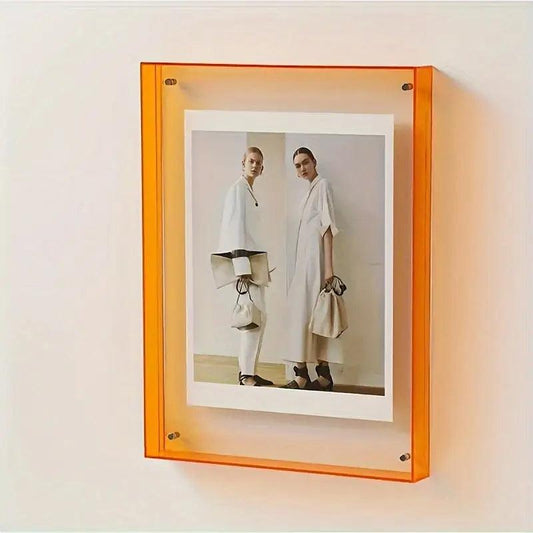 Zenthra Neon Transparant Fotolijst - Stijlvolle Accent voor Herinneringen