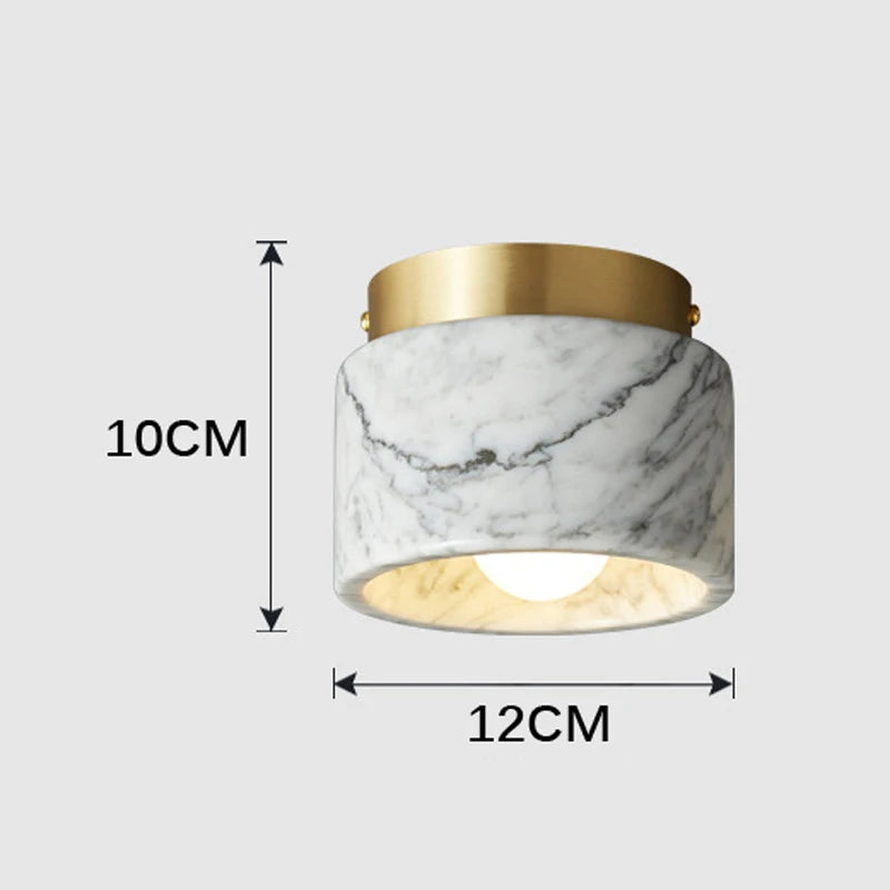 Zenthra Nordic Marmeren Plafondlamp - Stijlvolle Verlichting voor Elke Ruimte