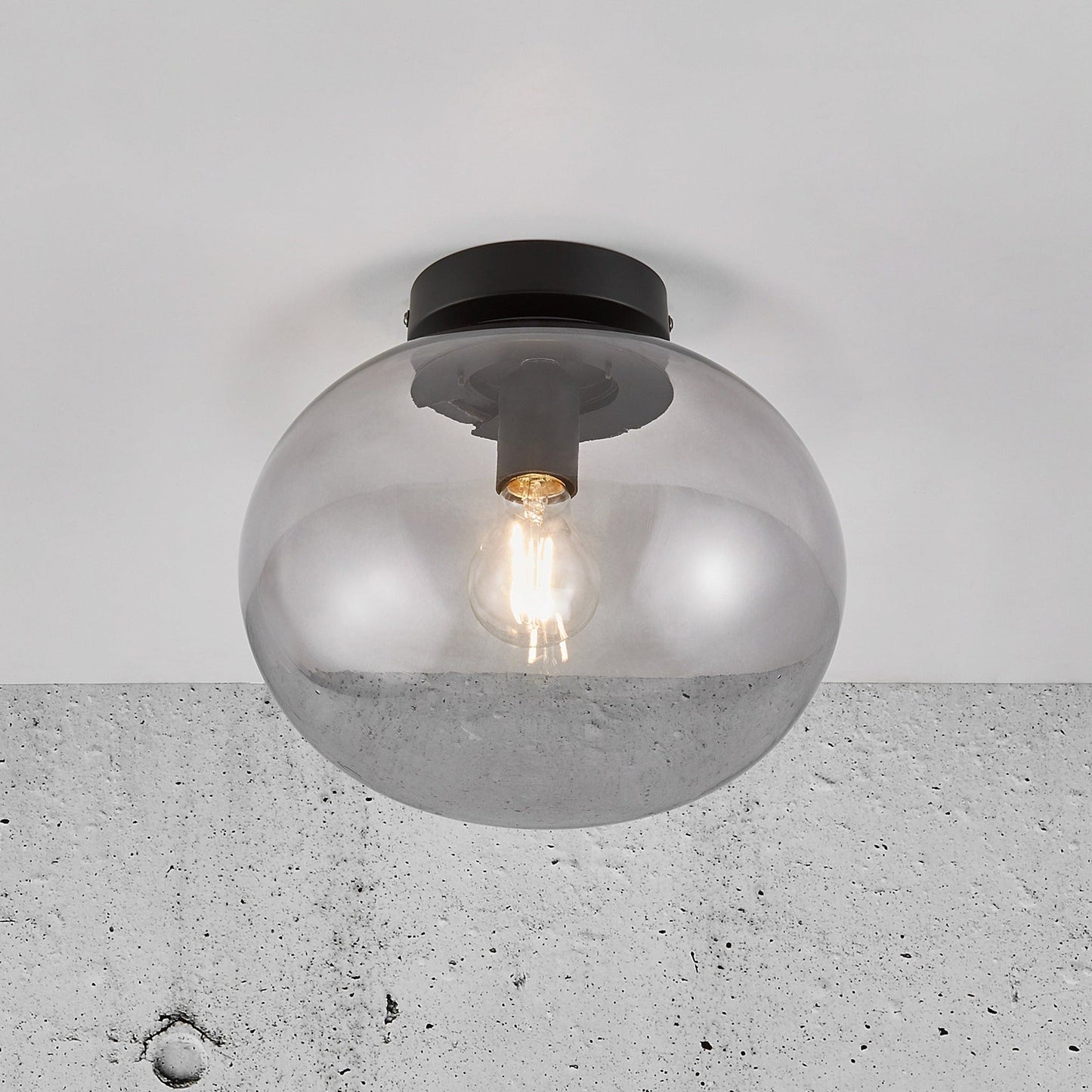 Zenthra Plafondlamp Zwart - Elegante Plafonniere voor Slaapkamer en Modern Interieur