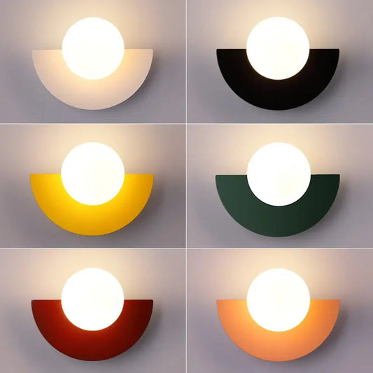 Zenthra Retro Wandlamp - Handgemaakte Glaskogel voor Sfeervolle Verlichting
