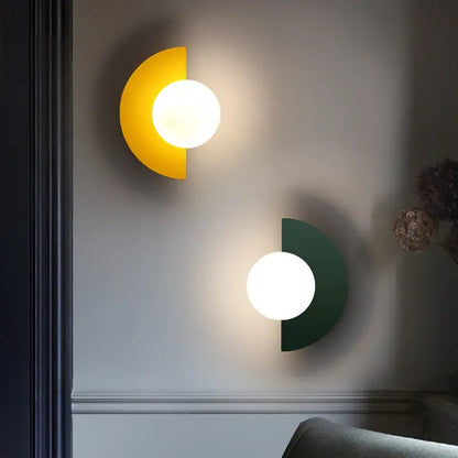 Zenthra Retro Wandlamp - Handgemaakte Glaskogel voor Sfeervolle Verlichting