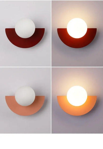 Zenthra Retro Wandlamp - Handgemaakte Glaskogel voor Sfeervolle Verlichting