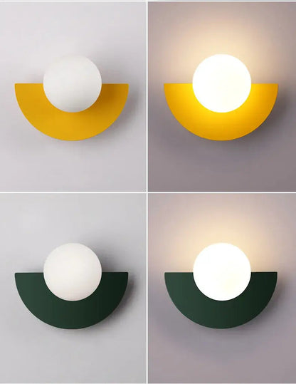 Zenthra Retro Wandlamp - Handgemaakte Glaskogel voor Sfeervolle Verlichting