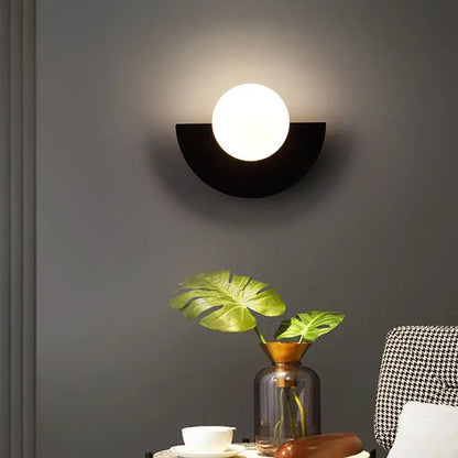 Zenthra Retro Wandlamp - Handgemaakte Glaskogel voor Sfeervolle Verlichting