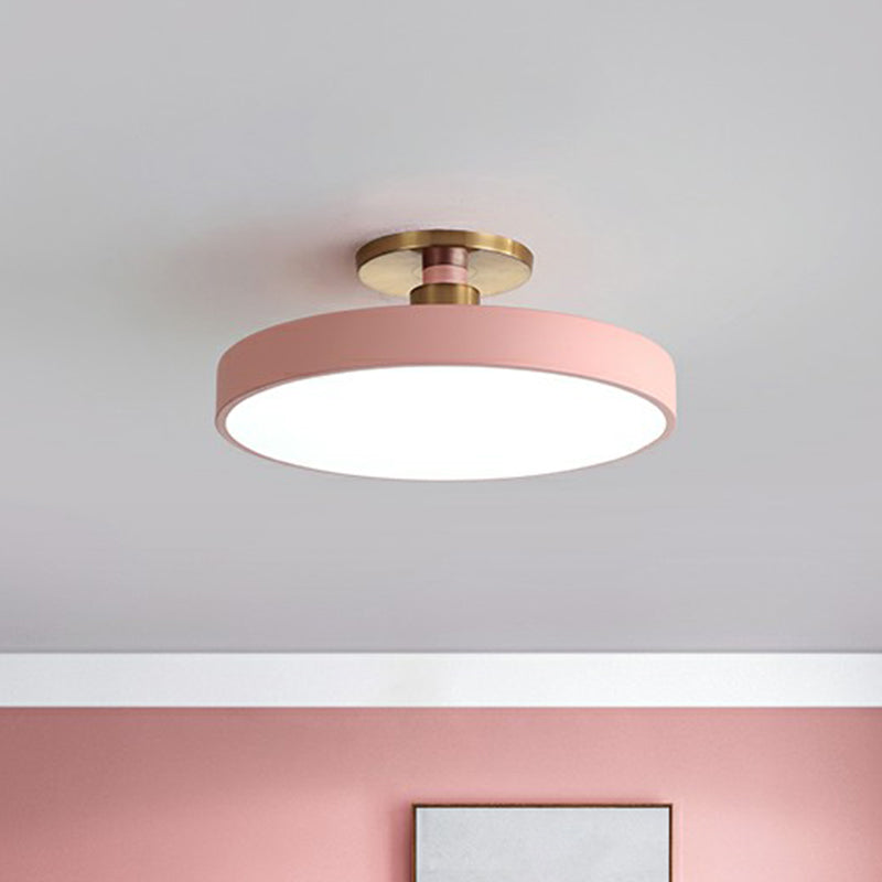 Zenthra Ronde Plafondlamp Zwart - LED Plafondlamp in Nordic Stijl voor Slaapkamer