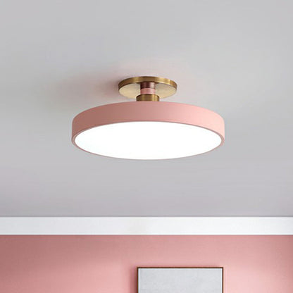 Zenthra Ronde Plafondlamp Zwart - LED Plafondlamp in Nordic Stijl voor Slaapkamer