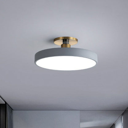 Zenthra Ronde Plafondlamp Zwart - LED Plafondlamp in Nordic Stijl voor Slaapkamer