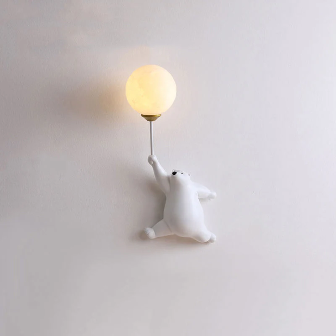 Zenthra TeddyGlow Wandlamp - Schattige LED Beer voor een Warme Sfeer