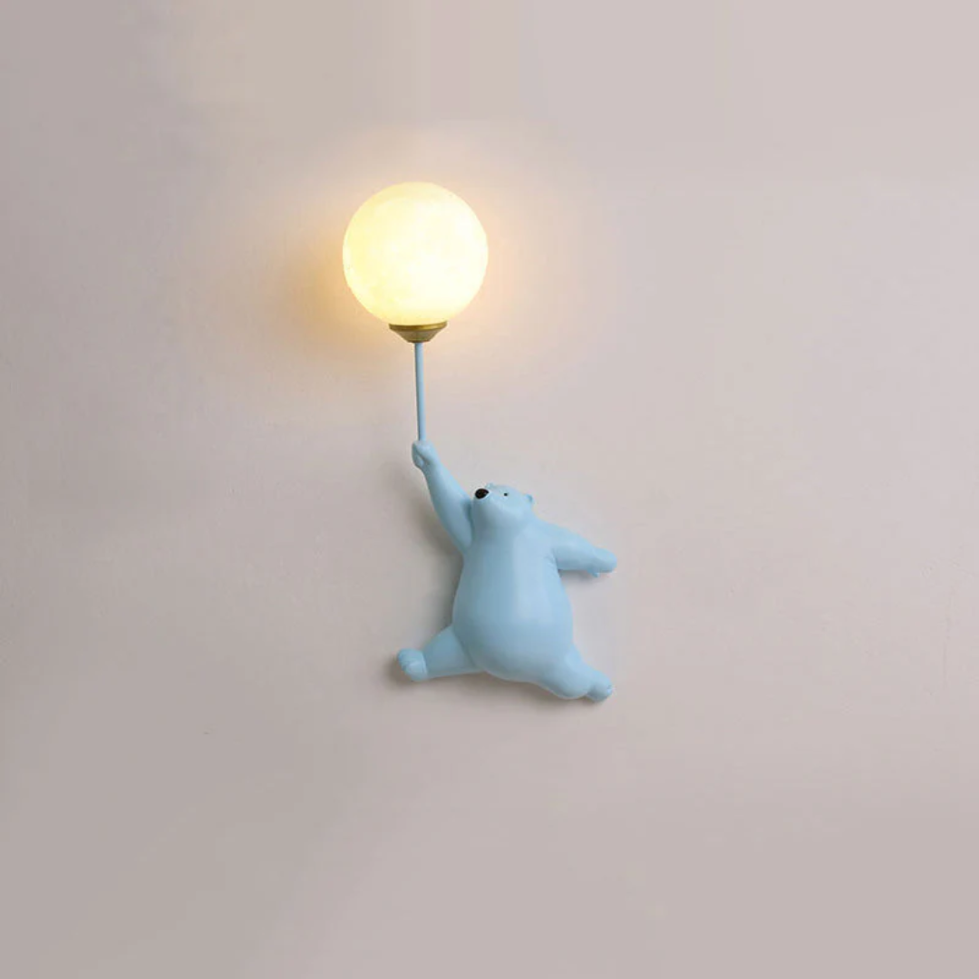 Zenthra TeddyGlow Wandlamp - Schattige LED Beer voor een Warme Sfeer