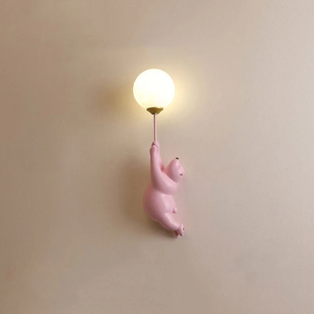 Zenthra TeddyGlow Wandlamp - Schattige LED Beer voor een Warme Sfeer