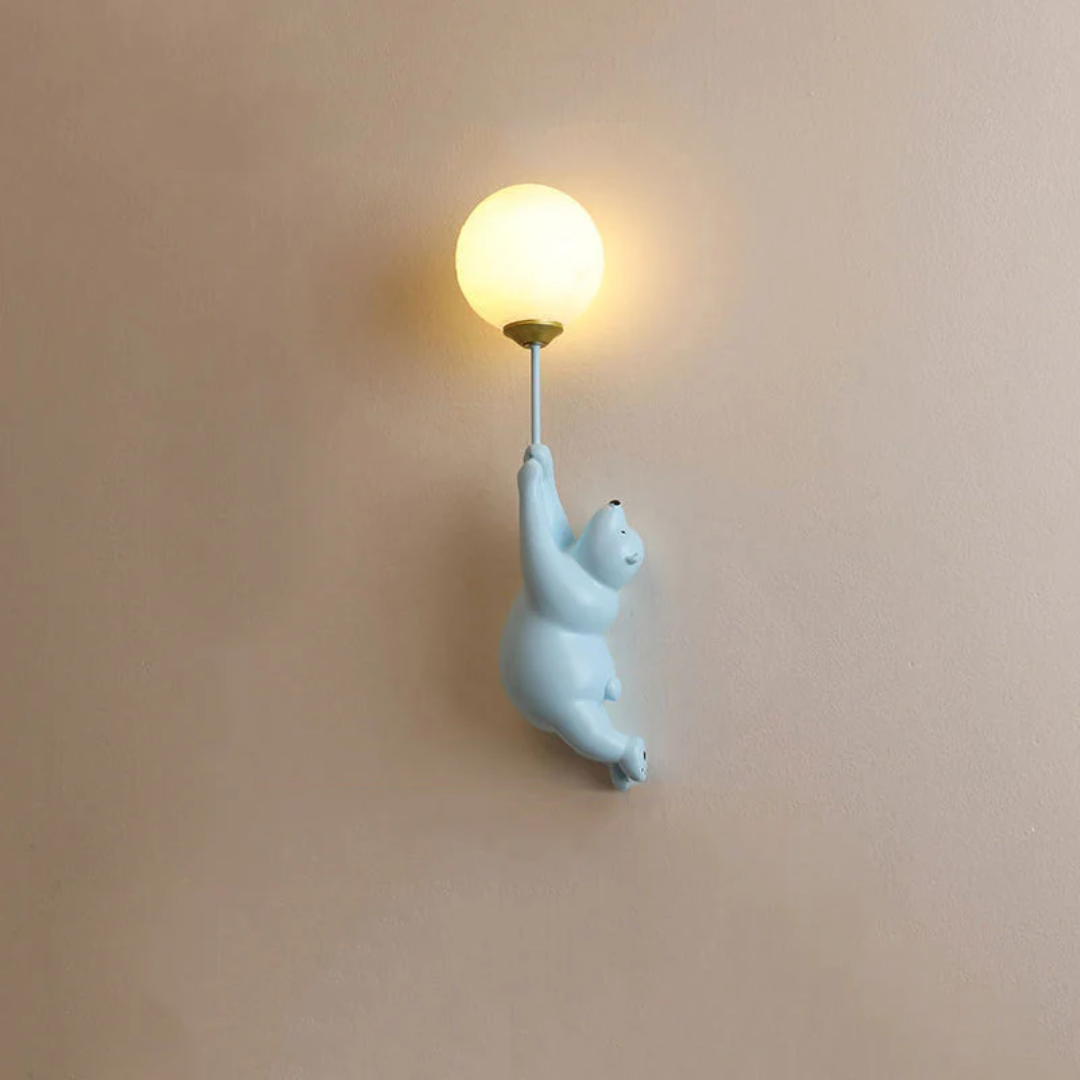Zenthra TeddyGlow Wandlamp - Schattige LED Beer voor een Warme Sfeer