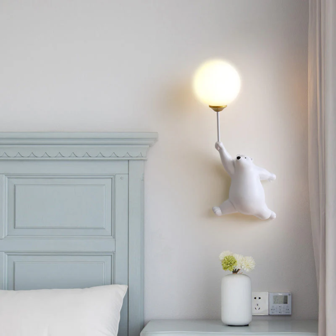 Zenthra TeddyGlow Wandlamp - Schattige LED Beer voor een Warme Sfeer