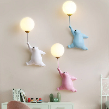 Zenthra TeddyGlow Wandlamp - Schattige LED Beer voor een Warme Sfeer