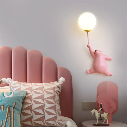 Zenthra TeddyGlow Wandlamp - Schattige LED Beer voor een Warme Sfeer