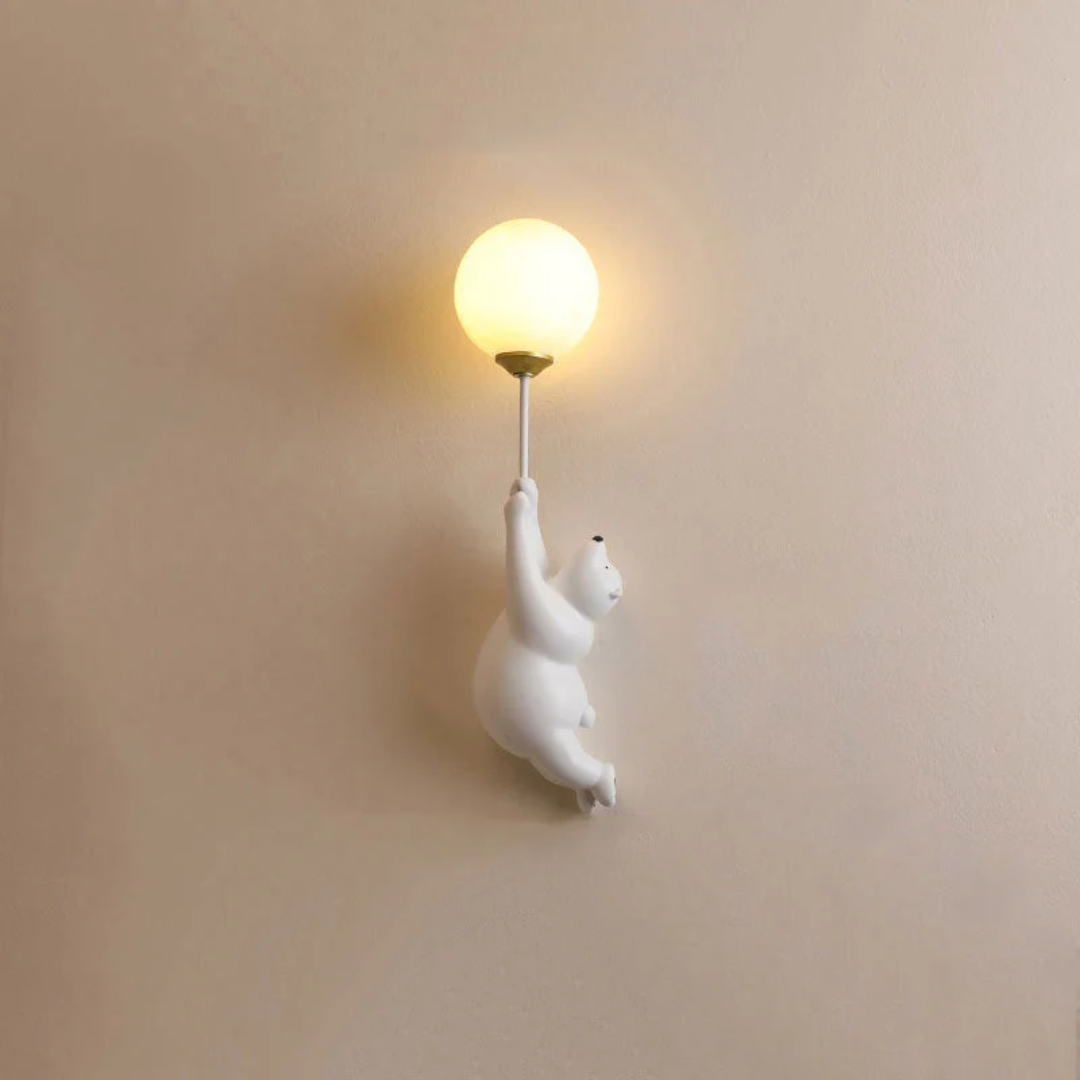 Zenthra TeddyGlow Wandlamp - Schattige LED Beer voor een Warme Sfeer