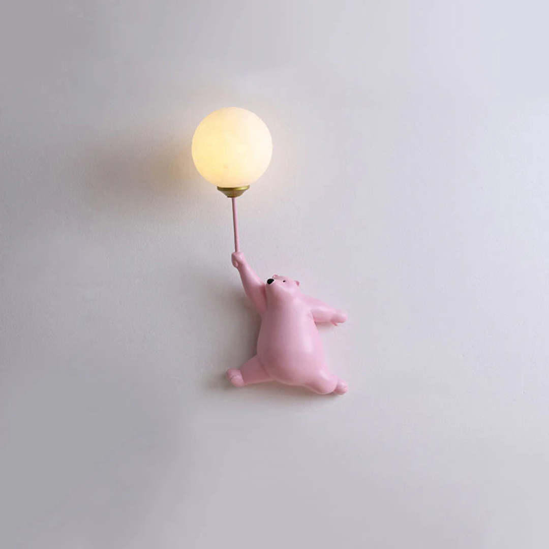Zenthra TeddyGlow Wandlamp - Schattige LED Beer voor een Warme Sfeer