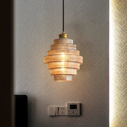 Zenthra Vintage Flesvormige Hanglamp - Messing en Glas voor Woonkamer, Eetkamer en Slaapkamer