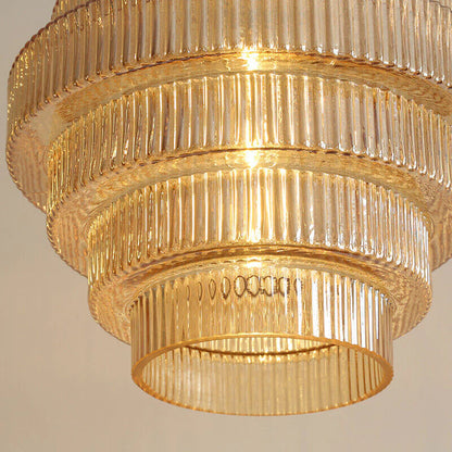 Zenthra Vintage Flesvormige Hanglamp - Messing en Glas voor Woonkamer, Eetkamer en Slaapkamer