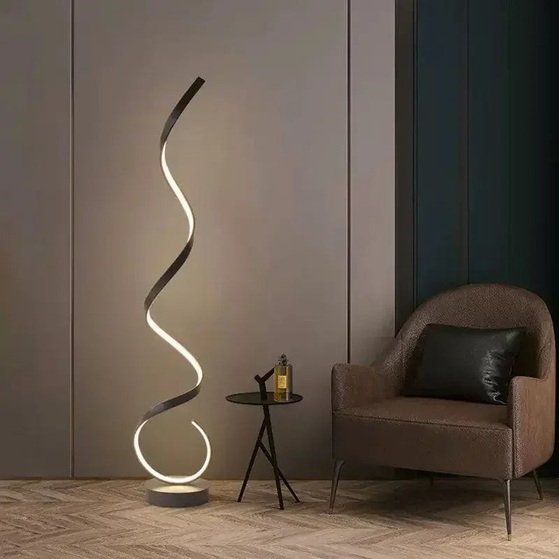 Zenthra Staande lamp Zwart - Moderne LED Staande Lamp voor Woonkamer en Slaapkamer
