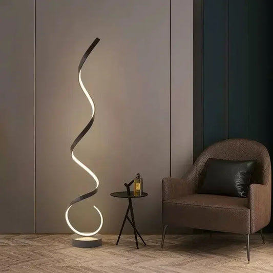 Zenthra Staande lamp Zwart - Moderne LED Staande Lamp voor Woonkamer en Slaapkamer