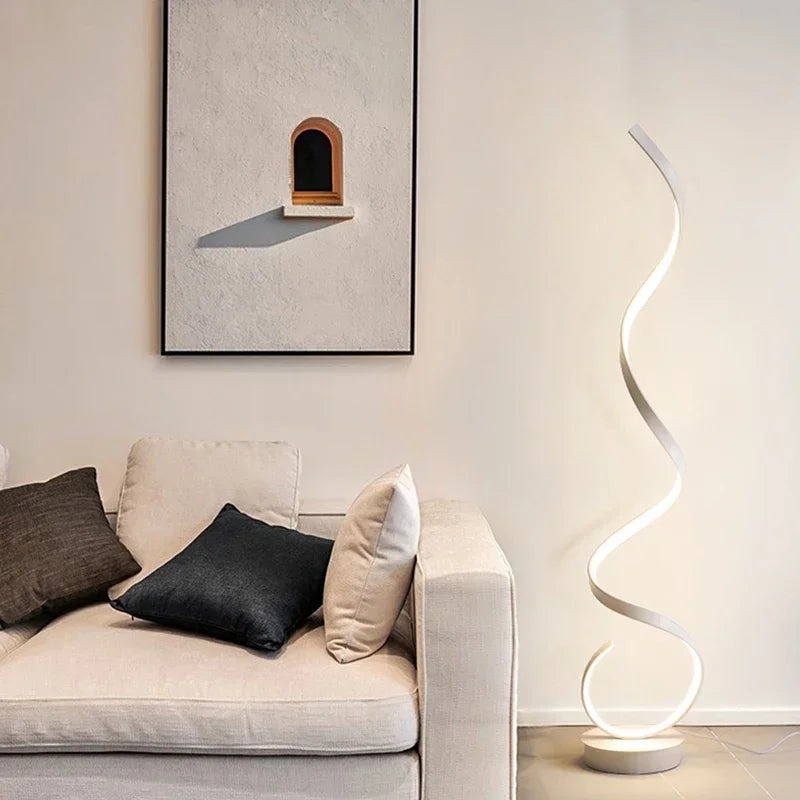 Zenthra Staande lamp Zwart - Moderne LED Staande Lamp voor Woonkamer en Slaapkamer