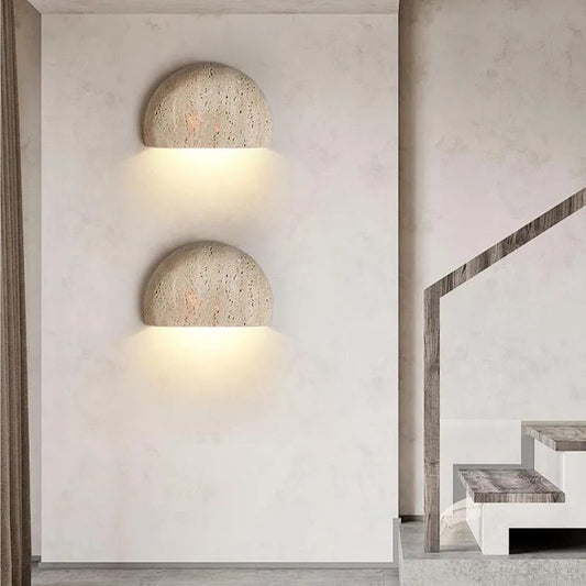Zenthra Wabi-Sabi Wandlamp - Handgemaakt Muurlamp met Up Down Verlichting