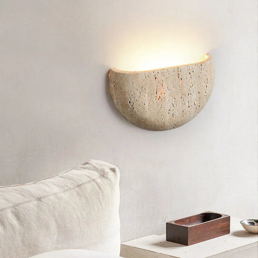 Zenthra Wabi-Sabi Wandlamp - Handgemaakt Muurlamp met Up Down Verlichting