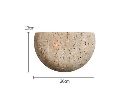 Zenthra Wabi-Sabi Wandlamp - Handgemaakt Muurlamp met Up Down Verlichting