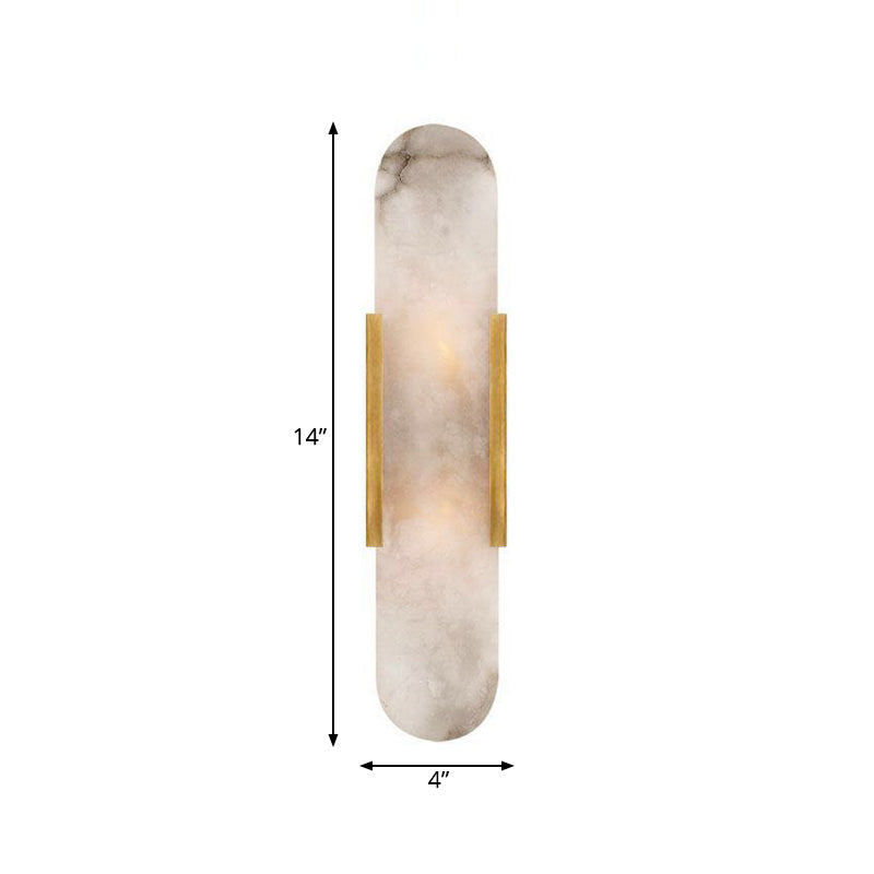 Zenthra Wandlamp Goud/Zwart Marmer - 2 Lampen Koloniaal Wandlampen Binnen voor Eetkamer