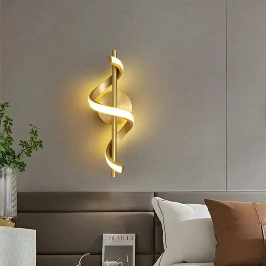 Zenthra Wandlamp Zwart - Minimalistische LED Muurlamp voor Slaapkamer en Woonkamer 1