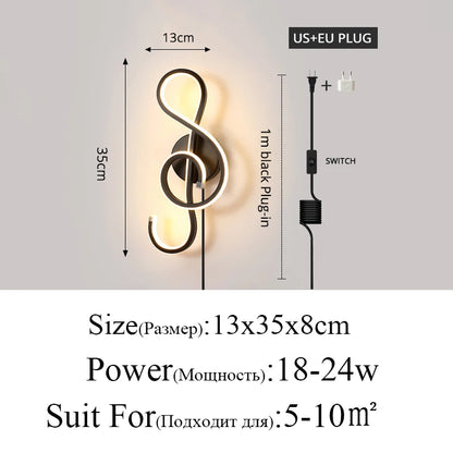 Zenthra Wandlamp Zwart - Moderne Minimalistische Wandlampen Binnenverlichting voor Woonkamer en Slaapkamer 11