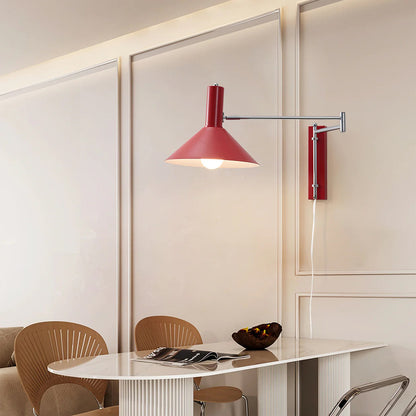 Zenthra Wandlamp Zwart - Verstelbare Muurlamp voor Slaapkamer en Woonkamer, Minimalistisch Design