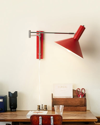 Zenthra Wandlamp Zwart - Verstelbare Muurlamp voor Slaapkamer en Woonkamer, Minimalistisch Design