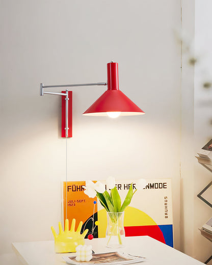 Zenthra Wandlamp Zwart - Verstelbare Muurlamp voor Slaapkamer en Woonkamer, Minimalistisch Design