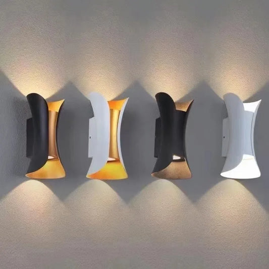 Zenthra Wandlamp Zwart LED 6W 10W Aluminium IP65 Waterdichte Wandlampen voor Buiten en Binnen