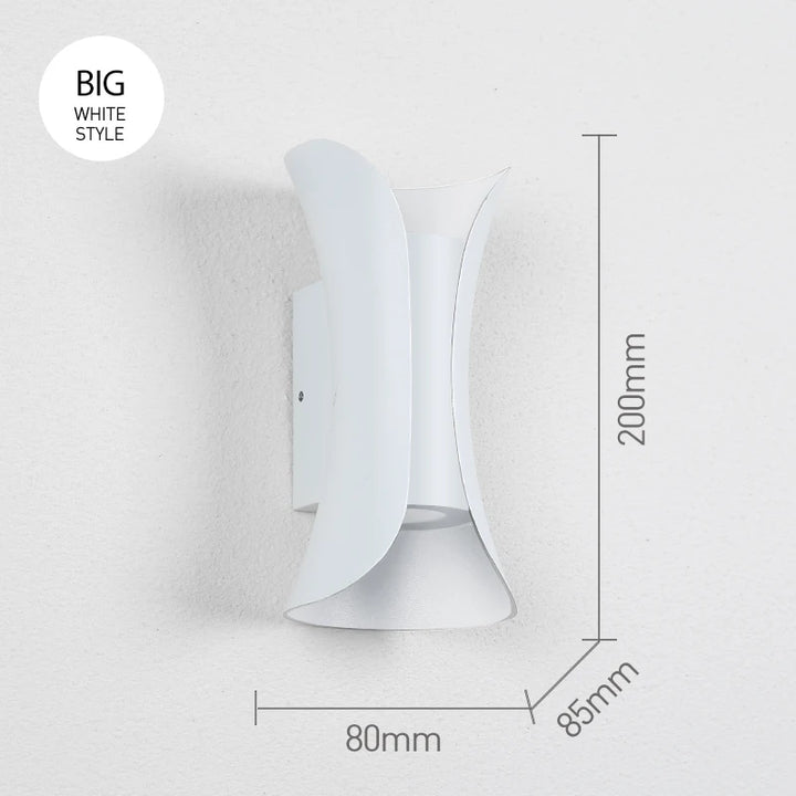 Zenthra Wandlamp Zwart LED 6W 10W Aluminium IP65 Waterdichte Wandlampen voor Buiten en Binnen