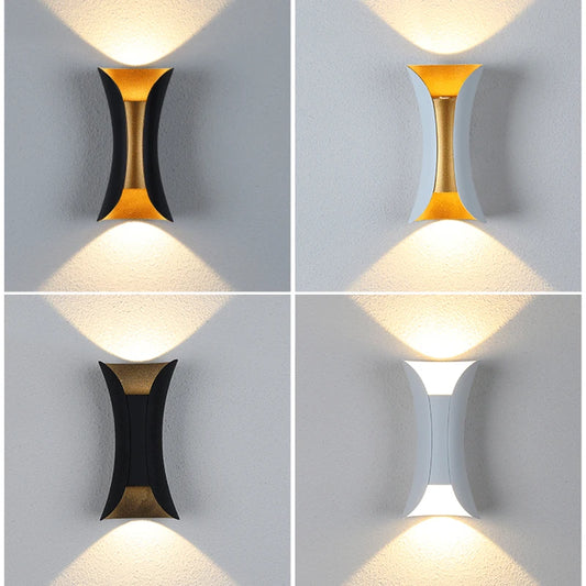 Zenthra Wandlamp Zwart LED 6W 10W Aluminium IP65 Waterdichte Wandlampen voor Buiten en Binnen